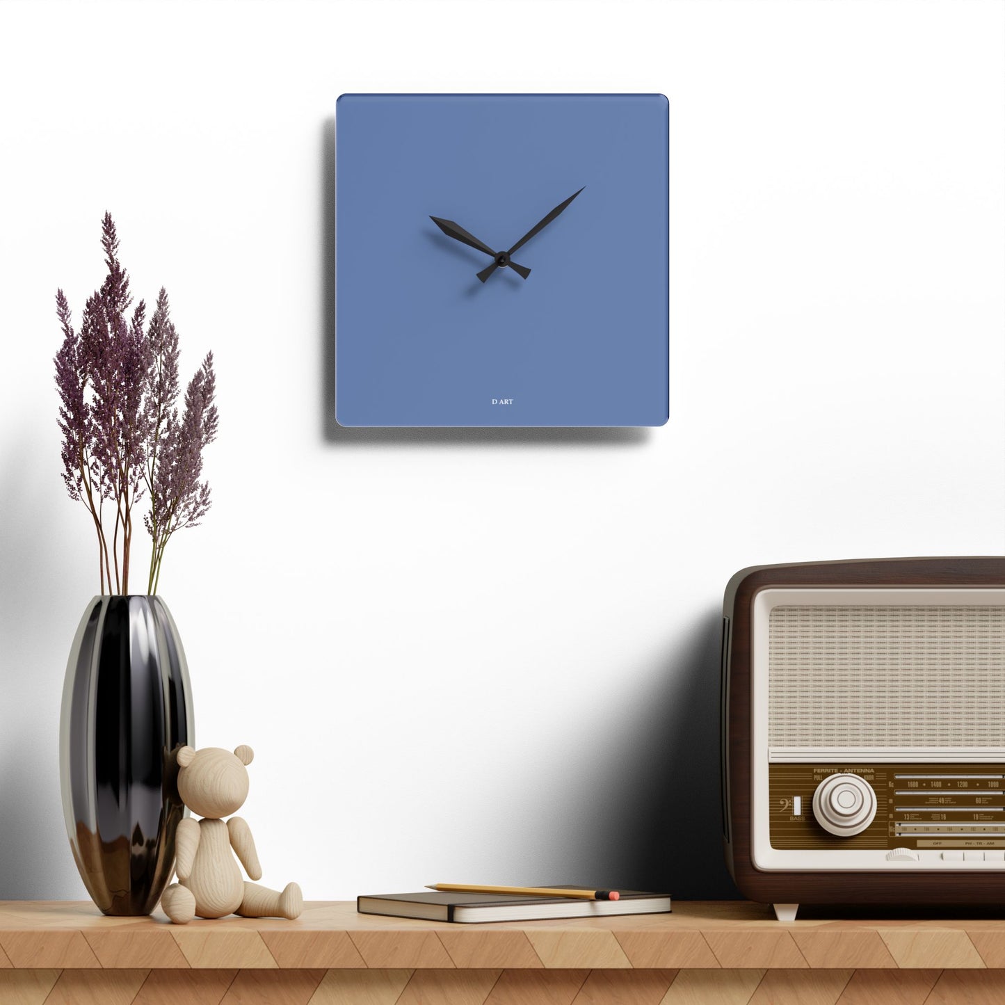 Seaside Blue Simplicity wall clock - D ART Studio