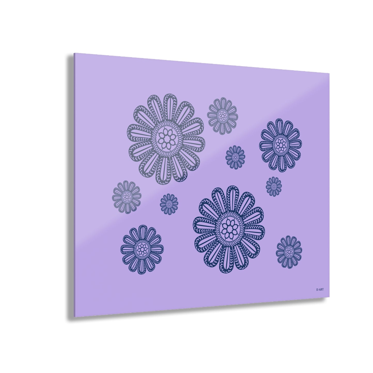 Dreamy Lilac acrylic art - D ART Studio