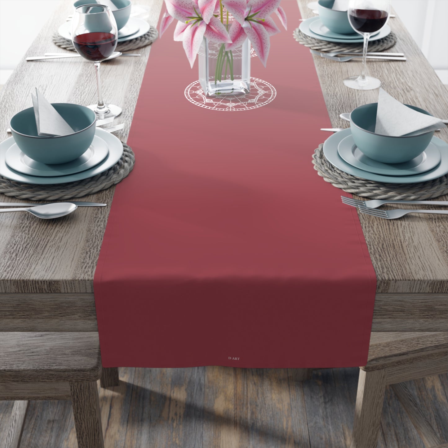 Clay and Cloud table runner