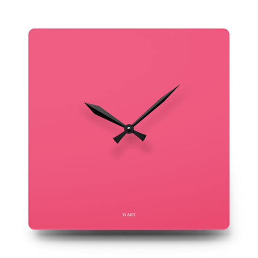 Pink Simplicity wall clock - D ART Studio