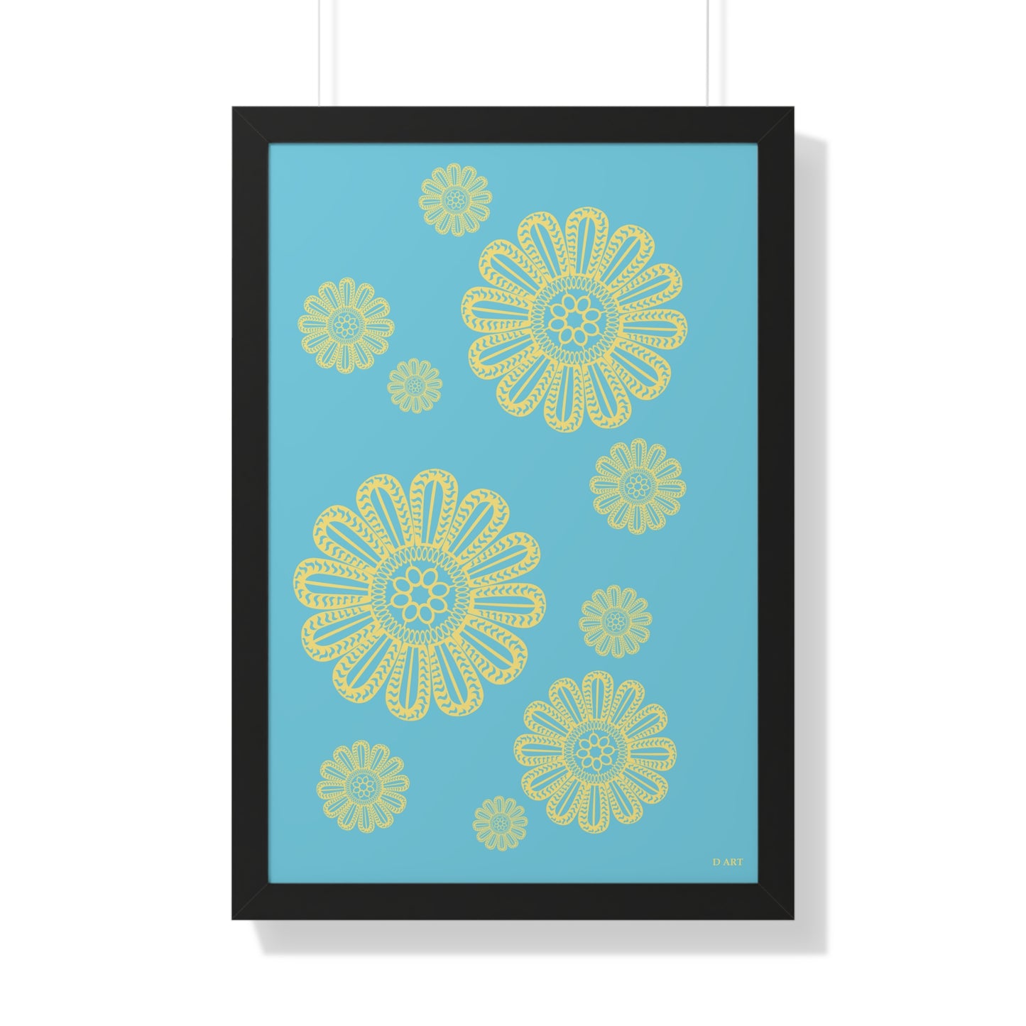 Turquoise Delight framed art