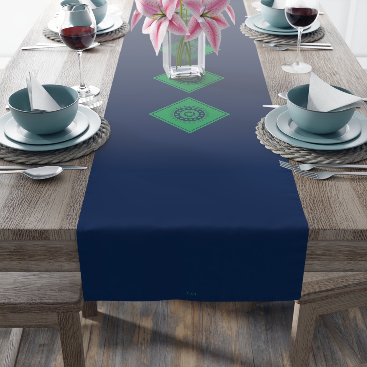 Emerald Nightfall table runner