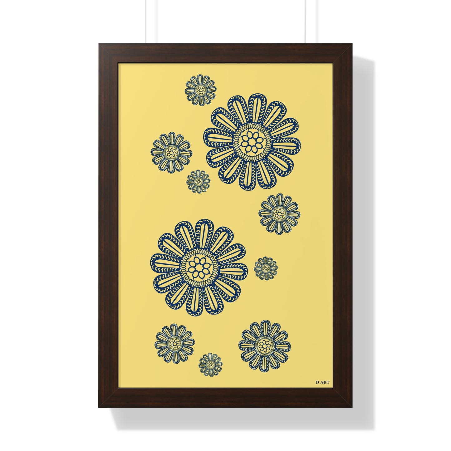 Sunlit Navy framed art - D ART Studio