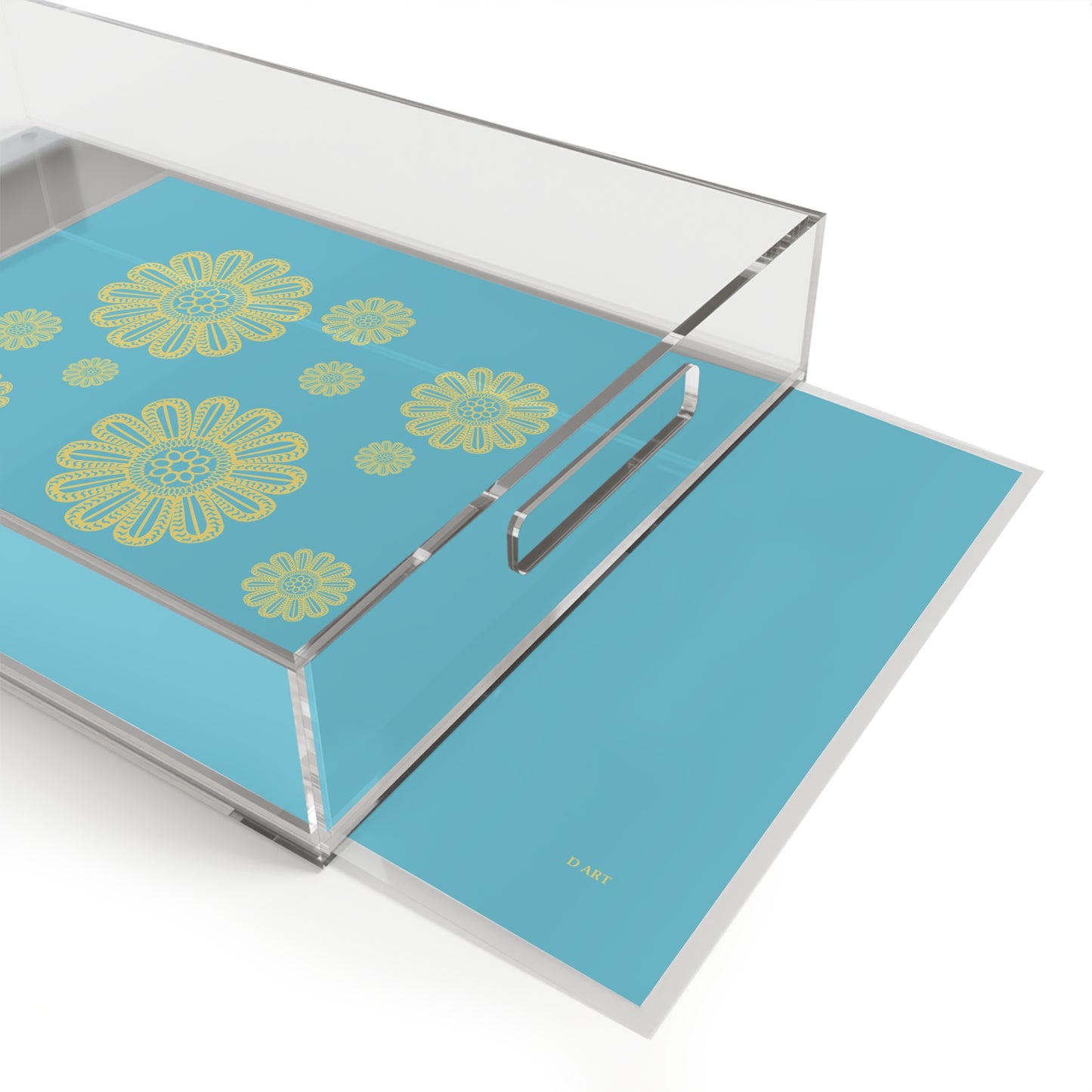 Turquoise Delight acrylic tray