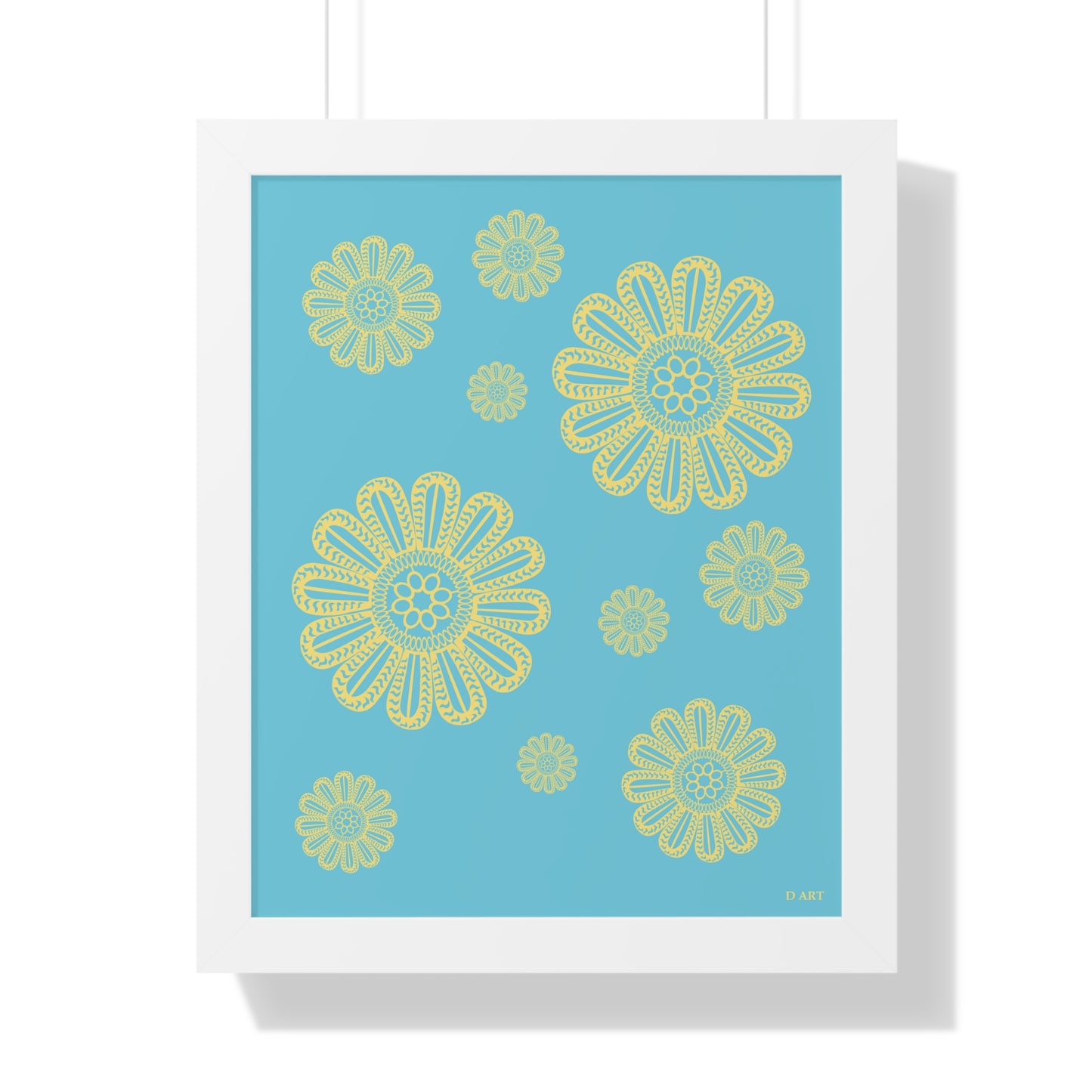 Turquoise Delight framed art