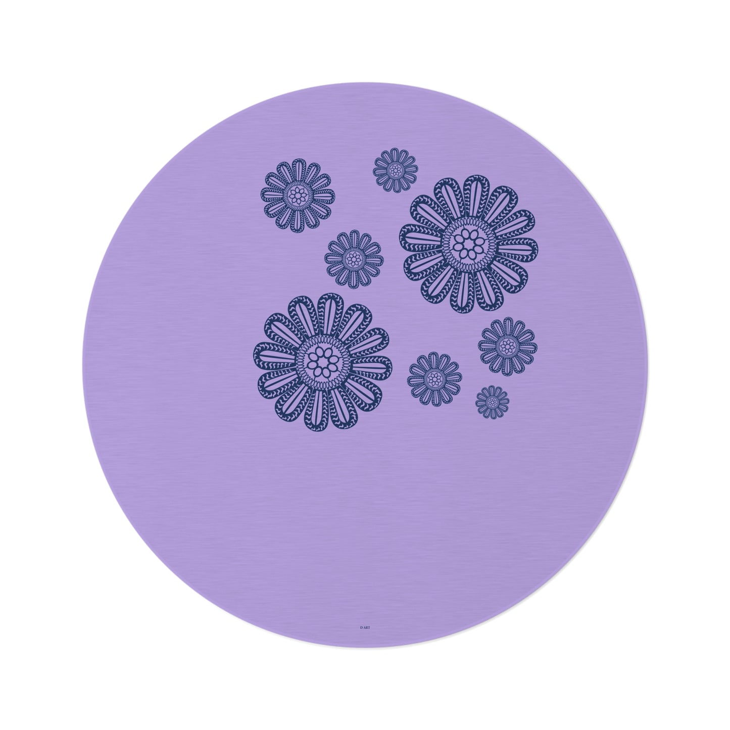 Dreamy Lilac round area rug