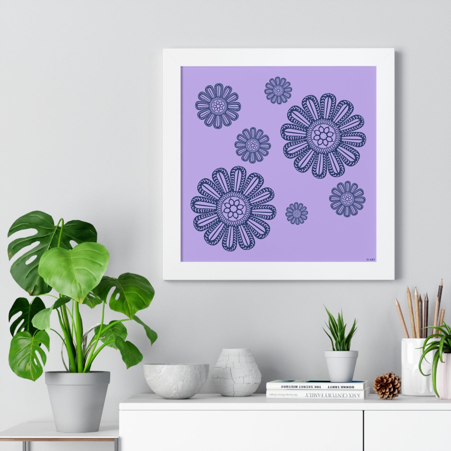 Dreamy Lilac framed art - D ART Studio