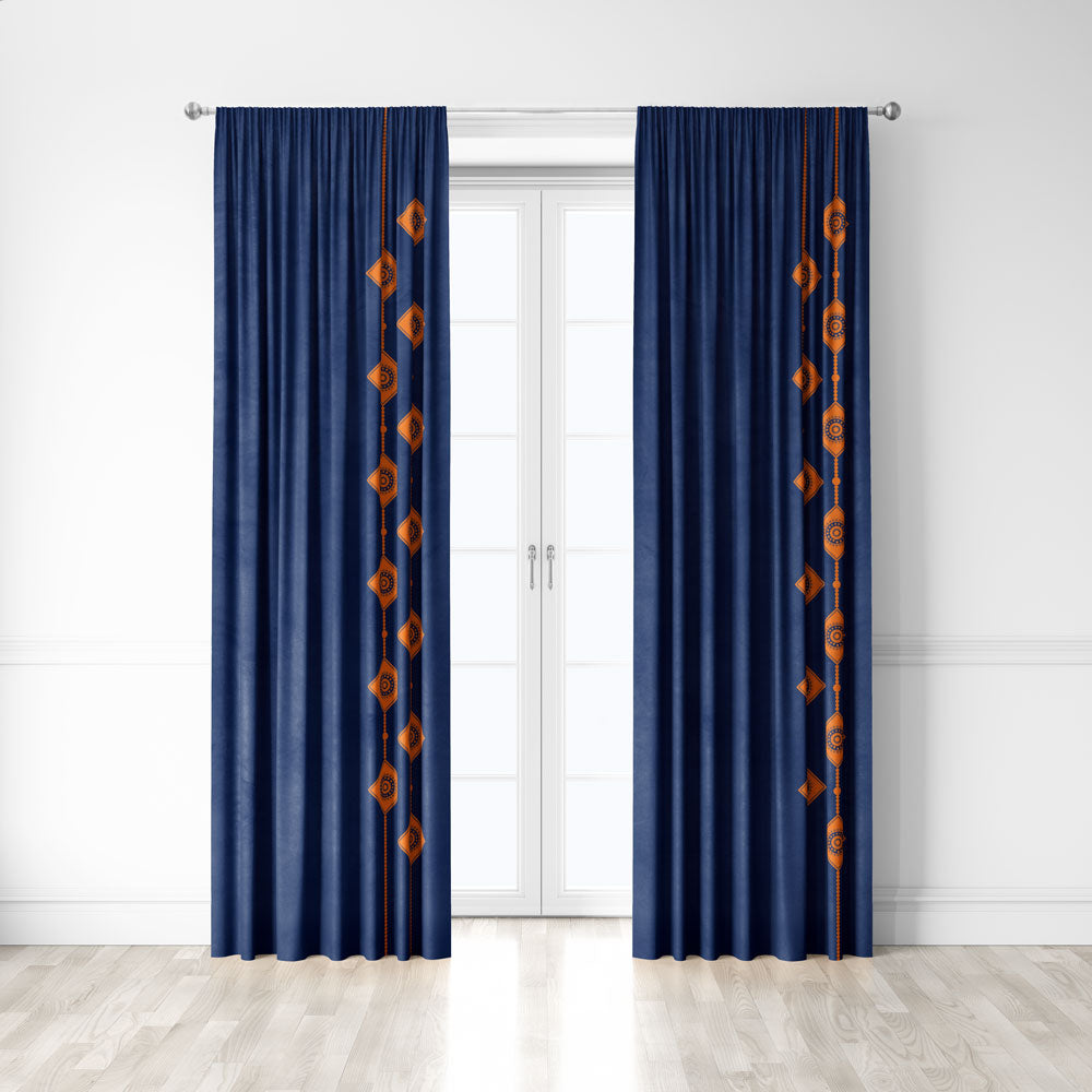 Dusk Tones single panel blackout curtain