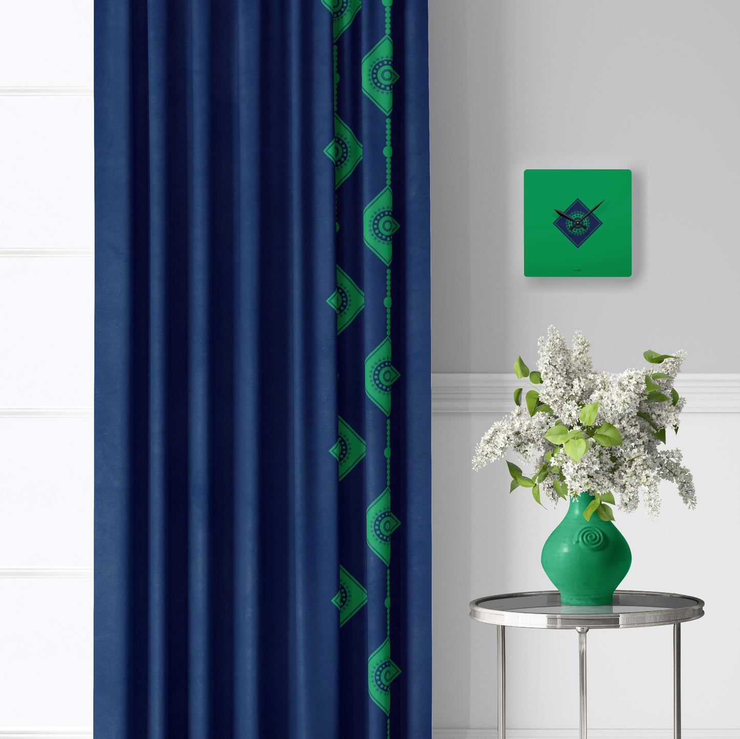 Emerald Nightfall single panel blackout curtain