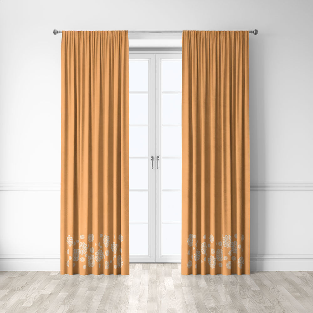 Peachy Sunset blackout drape set - D ART Studio